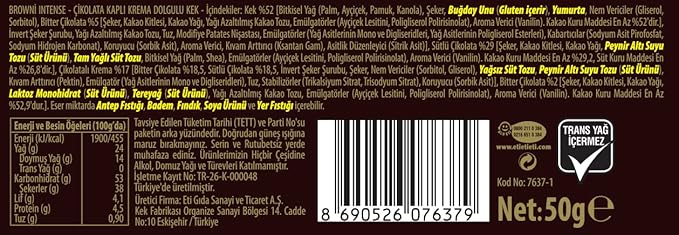 ETi Browni Intense Chocolate Covered Cakes with Cream Filling Cookie